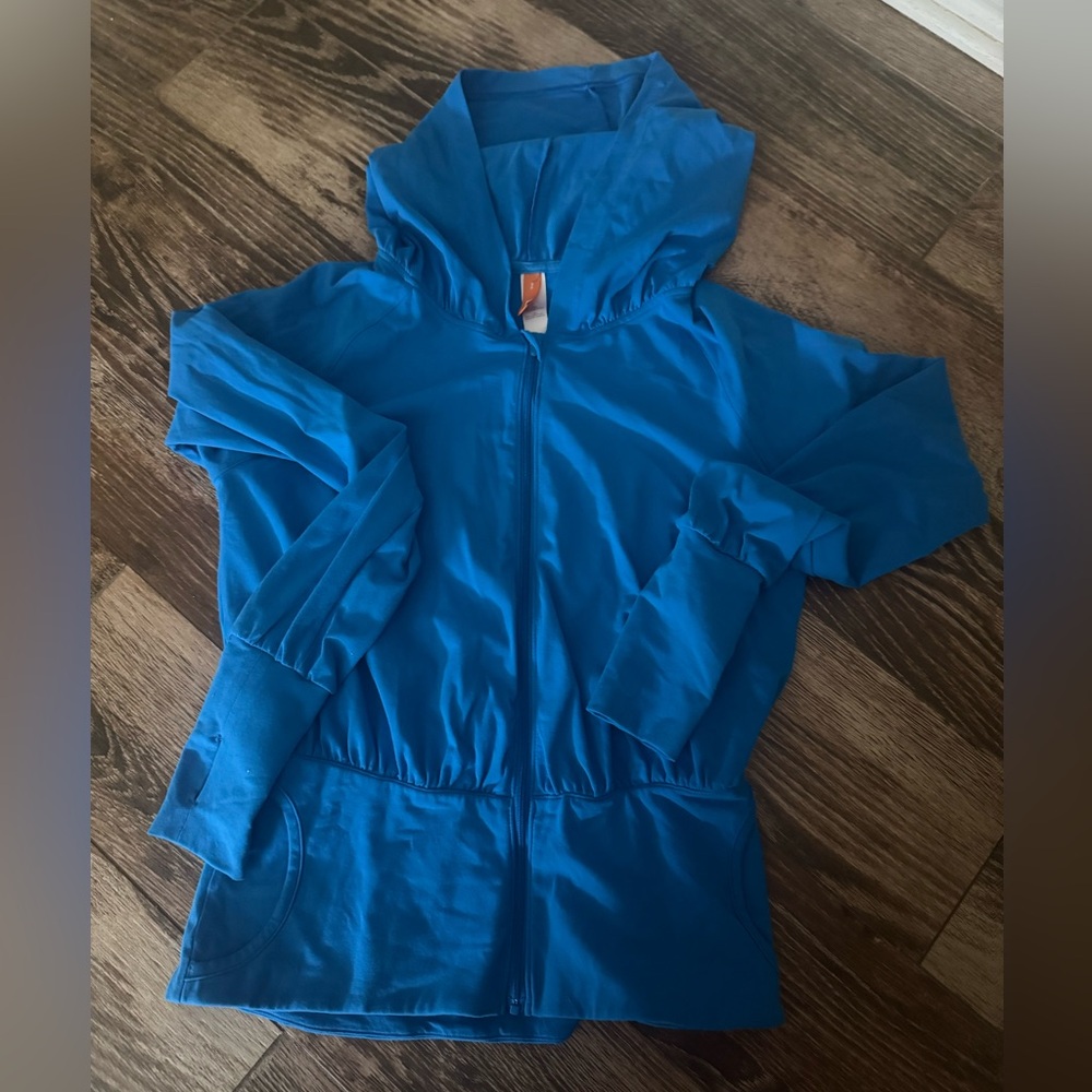 Lucy Blue Hooded Zip-Up Jacket